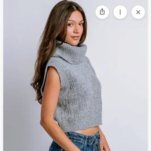 Marlene Cropped Knit Top